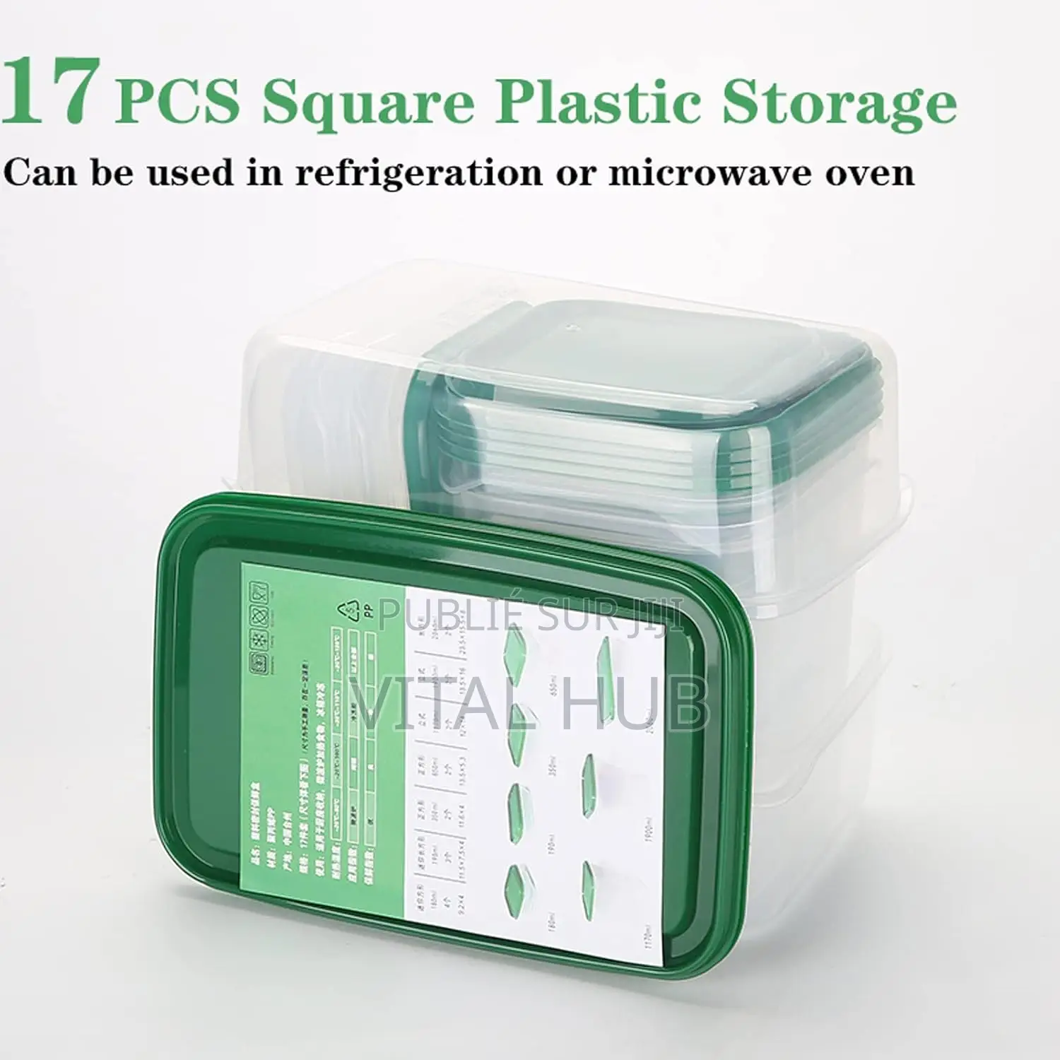 17 Pièces Récipients De Stockage De Nourriture