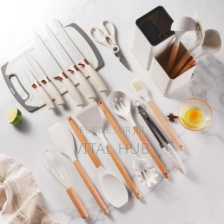 Ensemble d'Ustensiles De Cuisine en Silicone