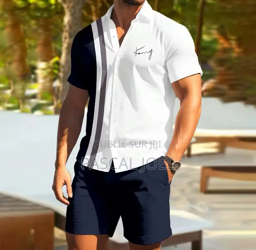 Ensemble Chemise À Manches Courtes Et Short Athlétique