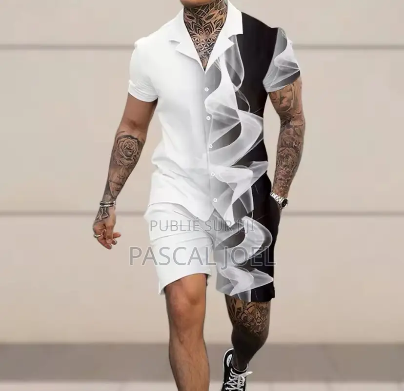 Ensemble Chemise À Manches Courtes Et Short Athlétique