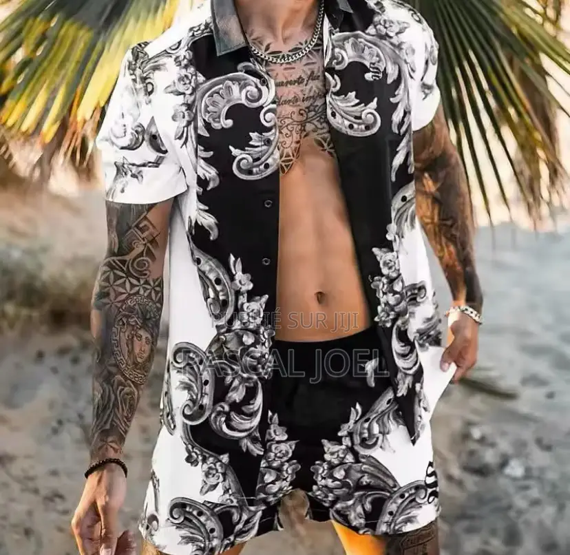 Ensemble Chemise À Manches Courtes Et Short Athlétique