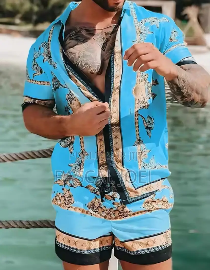 Ensemble Chemise À Manches Courtes Et Short Athlétique