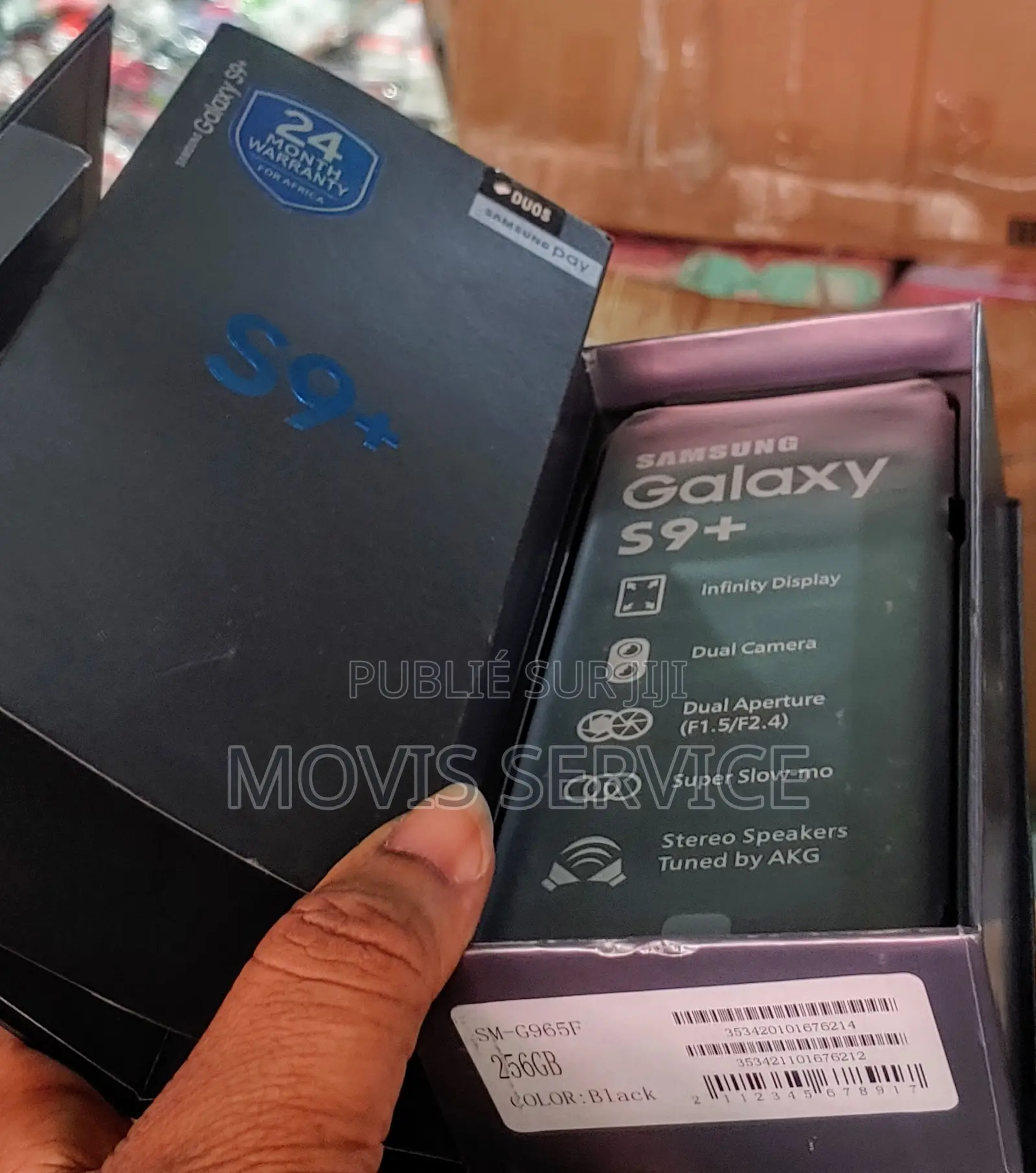 New Samsung Galaxy S9 Plus 256 GB Noir
