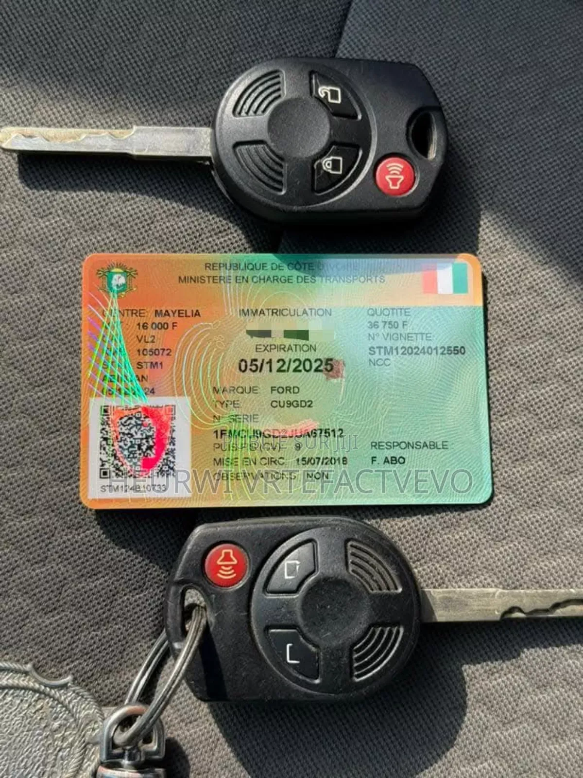 Ford Escape S FWD 2018 Gris