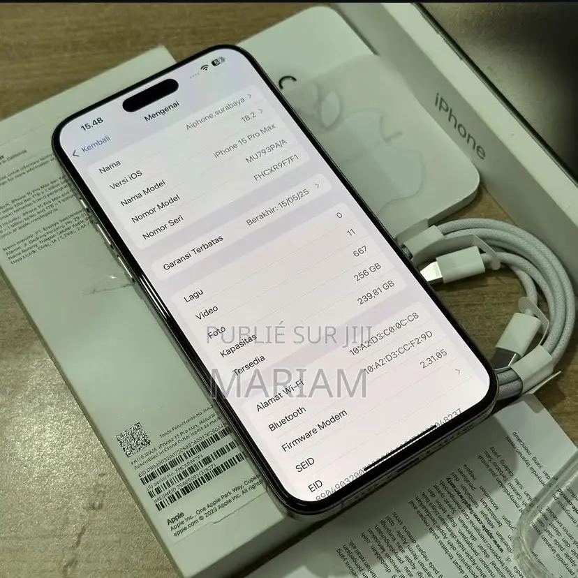 New Apple iPhone 15 Pro Max 256 GB Autre