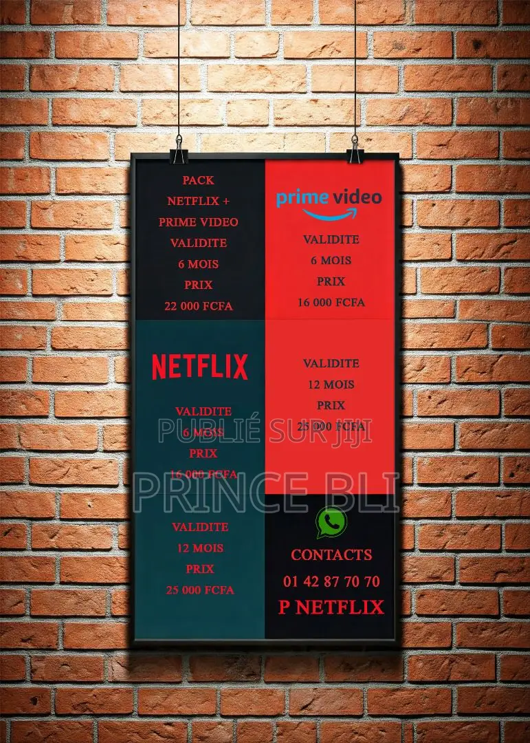 Vente De Comptes Et Profils Netflix Et Plus
