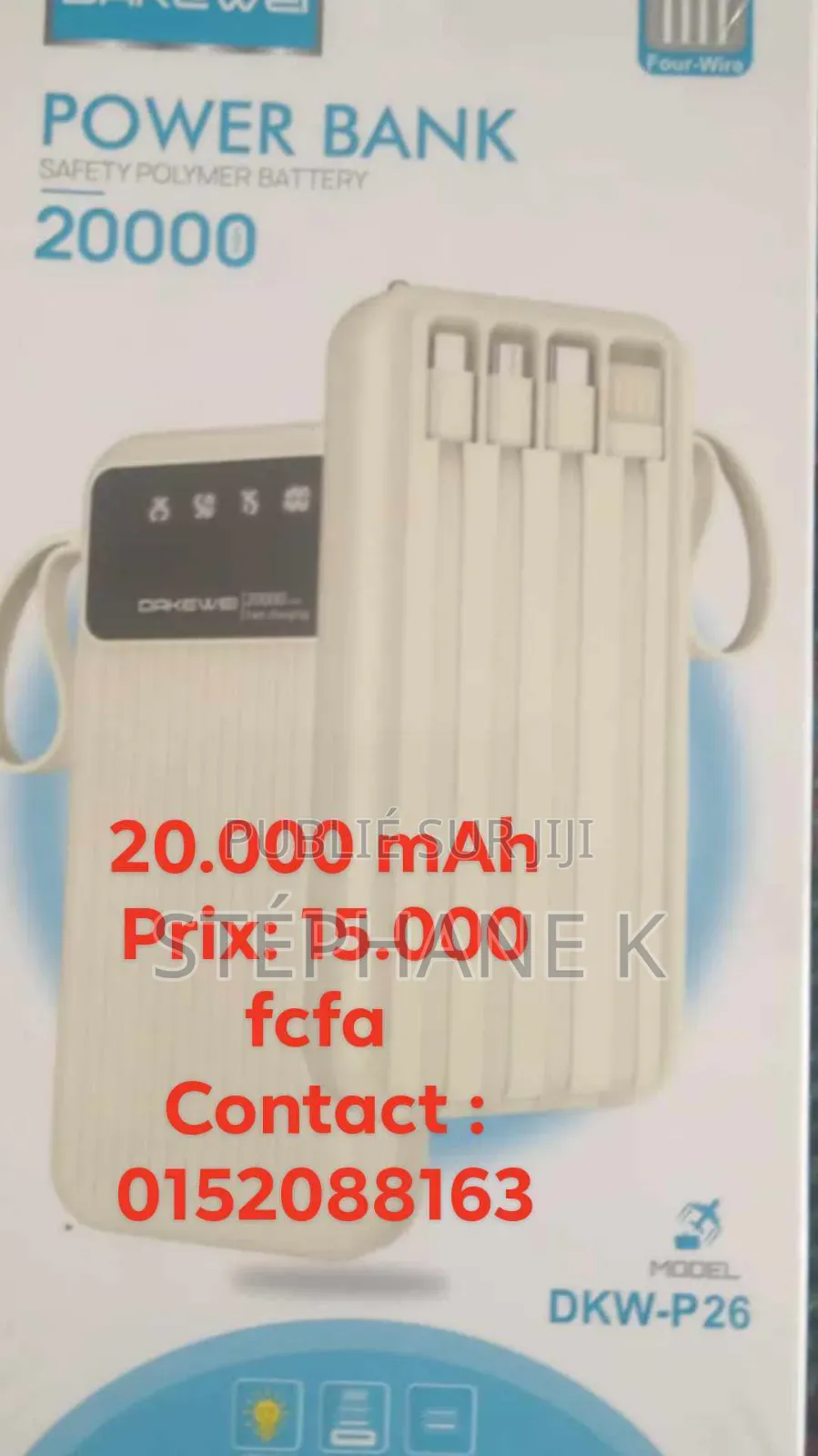 Offre Lui 1 Power Bank _ Que l'Amour Ne Se Décharge Pas