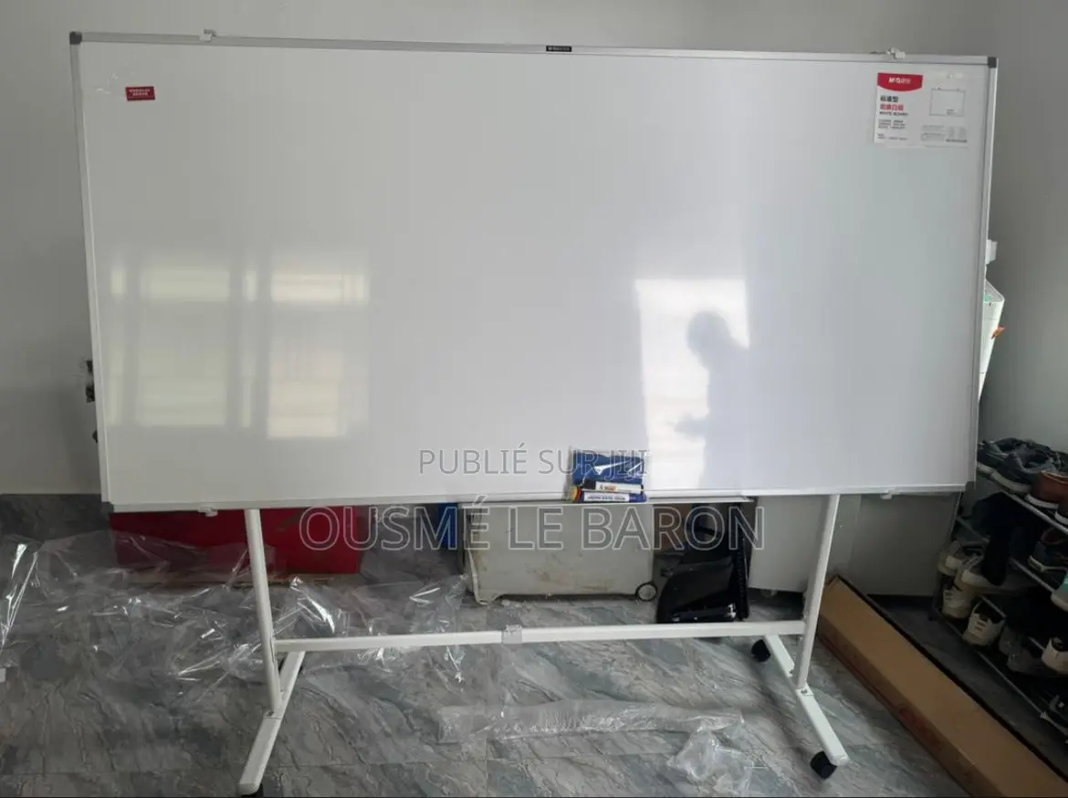 Tableau a Marqueur Effaçable + Pied en Roulette-240x120cm