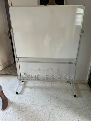 Tableau Effaçable À Sec + Pied en Roulette- 120x90cm