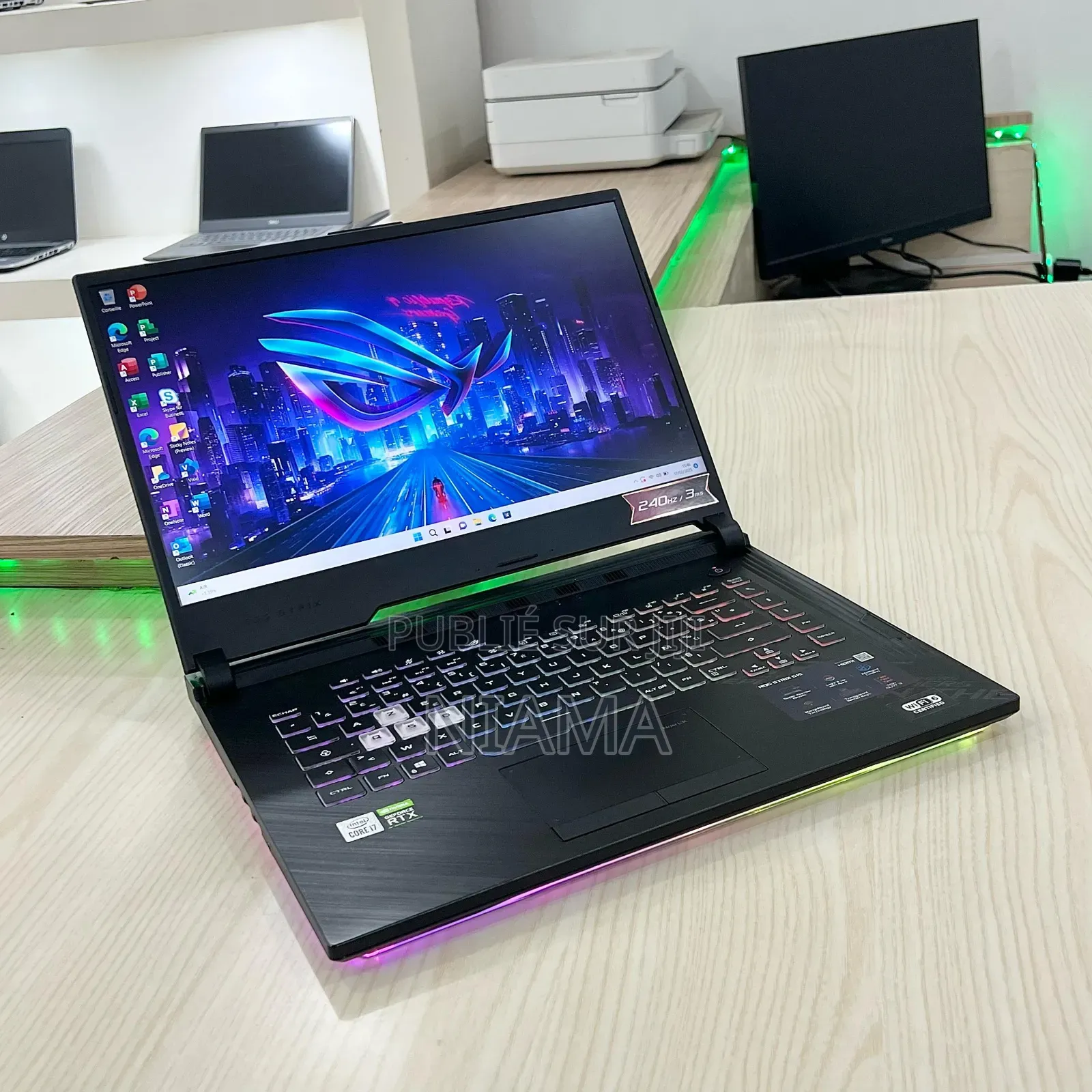 New Ordinateur Portable Asus ROG Strix GL503 32GB Intel Core I7 SSD 1T