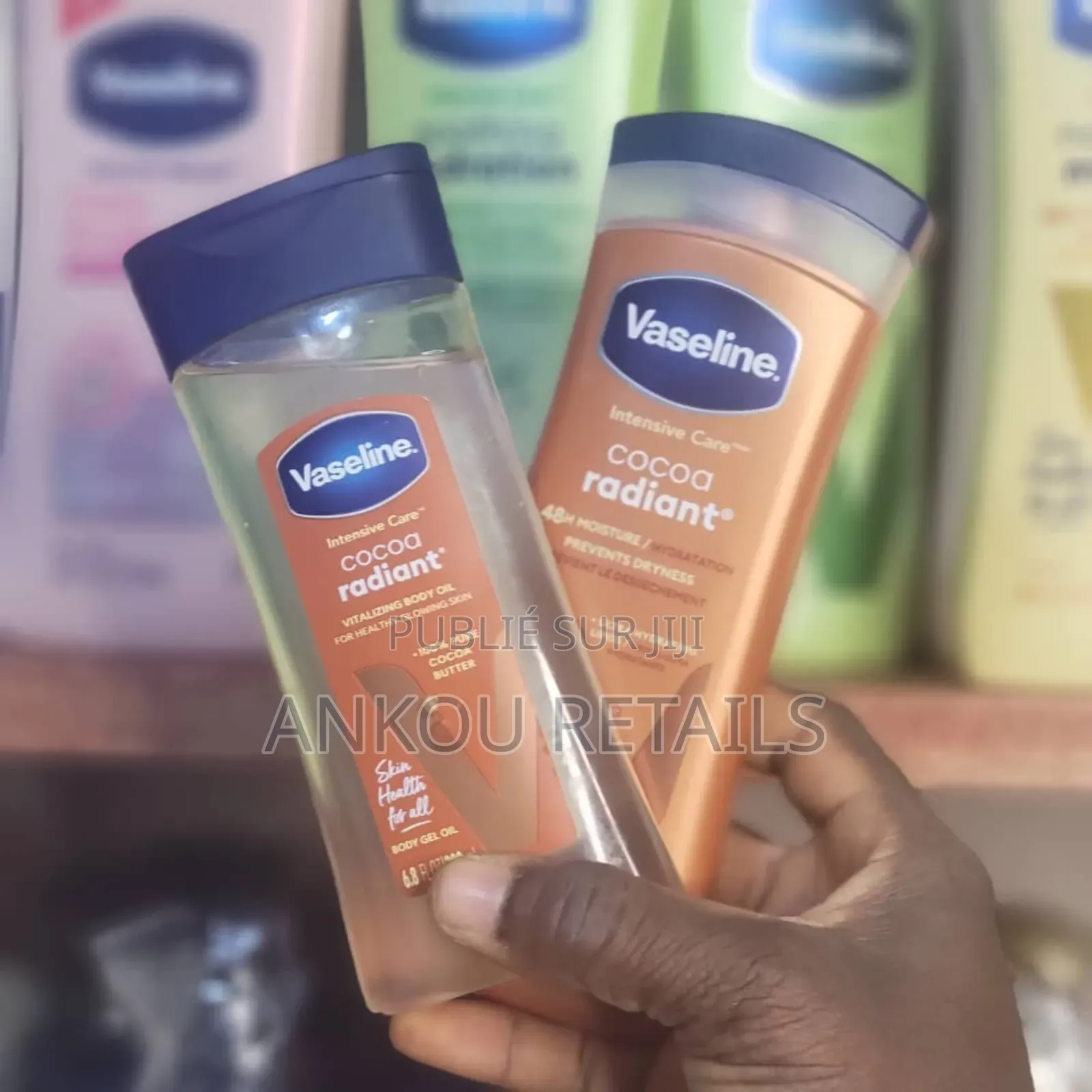 Vaseline Cocoa Radiant Huile 200ML + Lait Corps 295ML