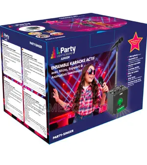 Pack Karaoké Bluetooth Avec Jeux De Lumière, Micro