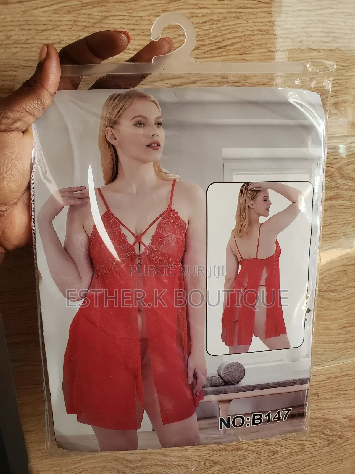 Nuisette Dentelle Violette Avec 1 String