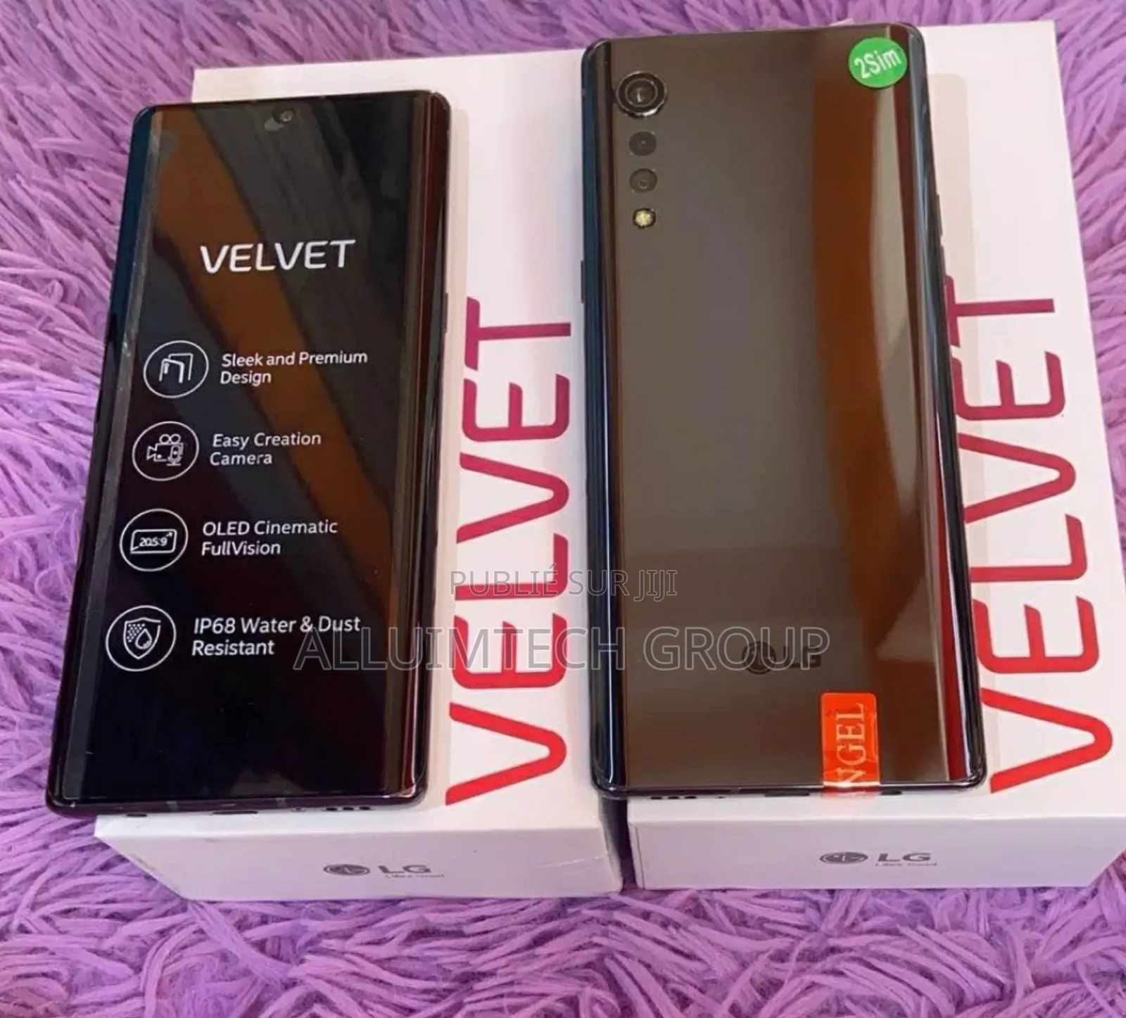 Neuf LG Velvet 5G 128 GB Noir