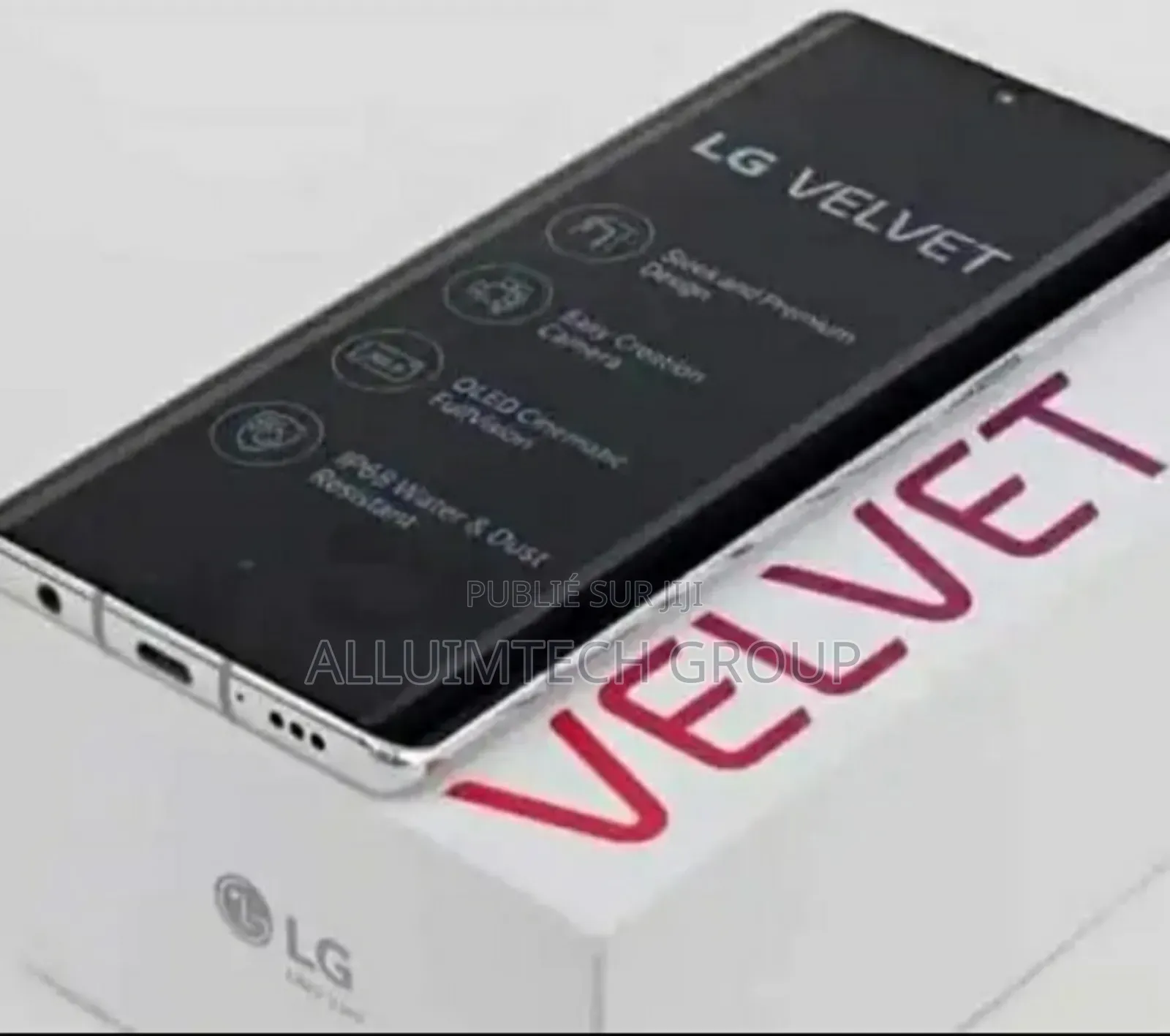 Neuf LG Velvet 5G 128 GB Noir