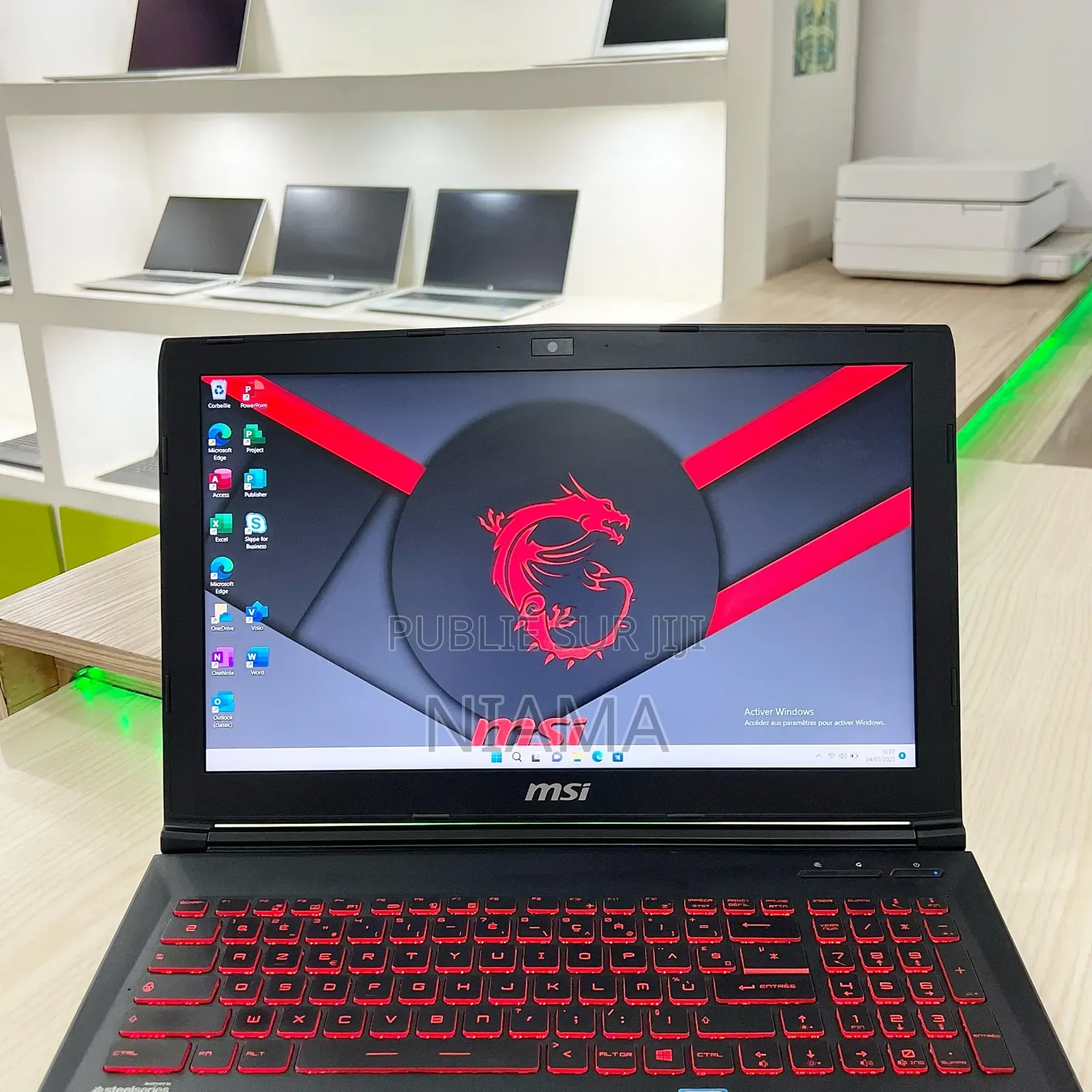 Ordinateur Portable MSI GL62MVR 7RFX 16GB Intel Core I5 HDD 1T