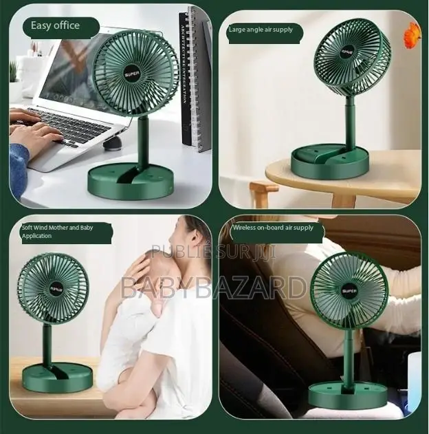 Mini Ventilateur Pliant Rechargeable