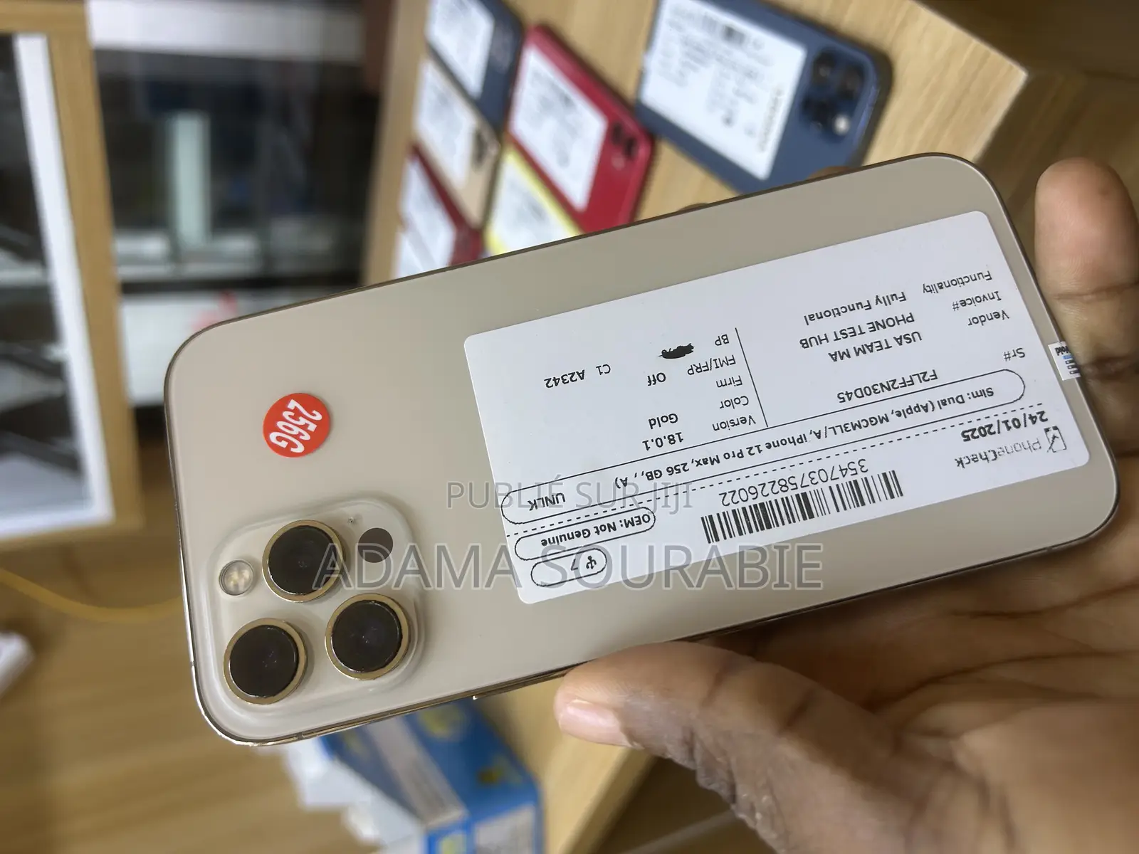 Apple iPhone 12 Pro Max 256 GB Doré