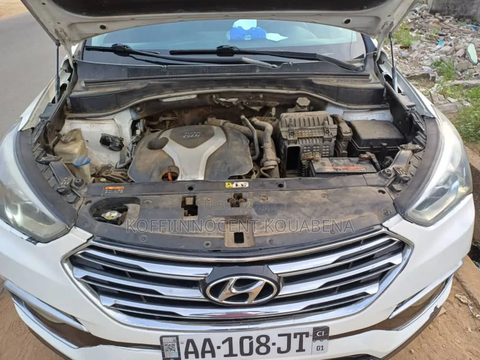 Hyundai Santa Fe Limited 2012 Blanc