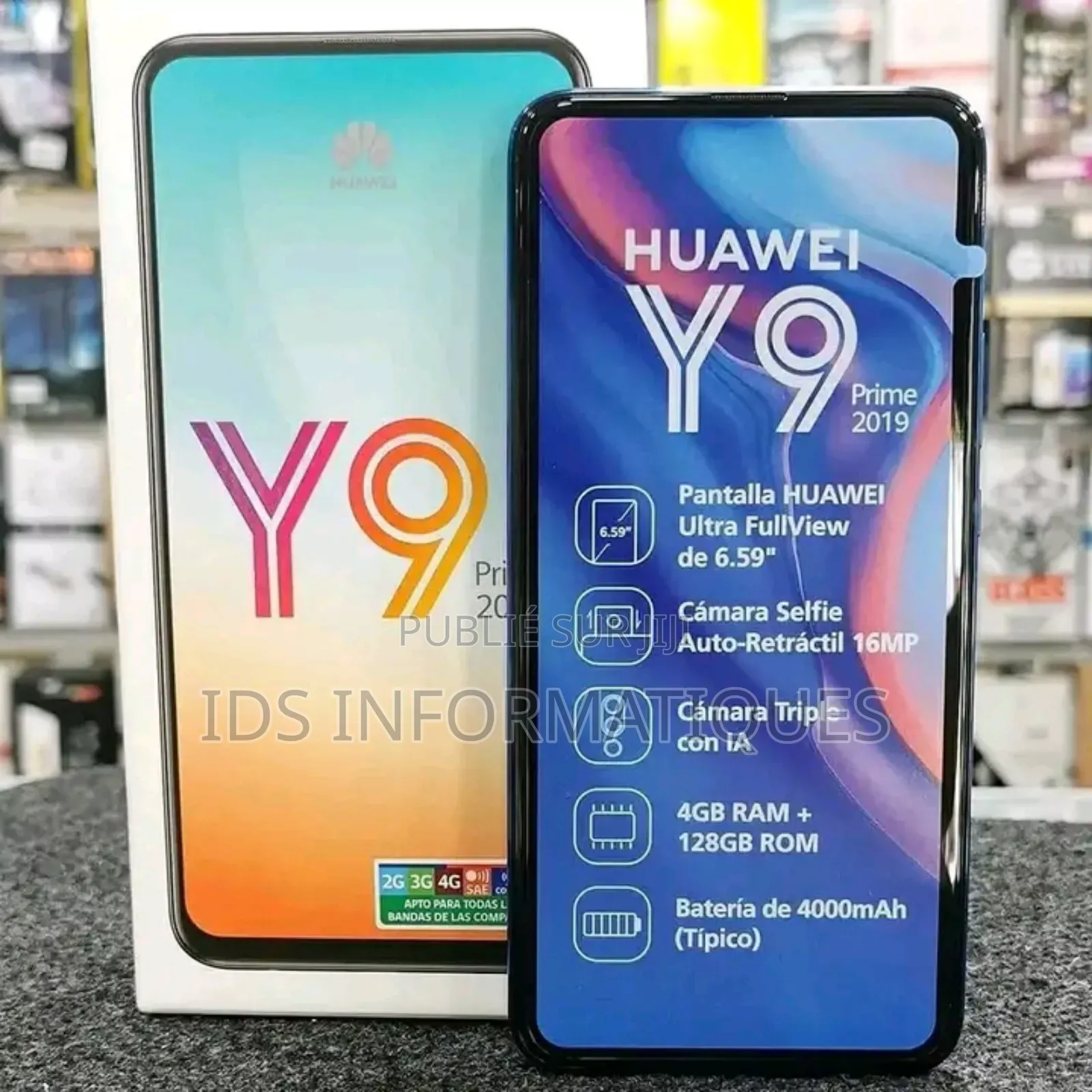 Huawei Y9 Prime 2019 128 GB Or rose