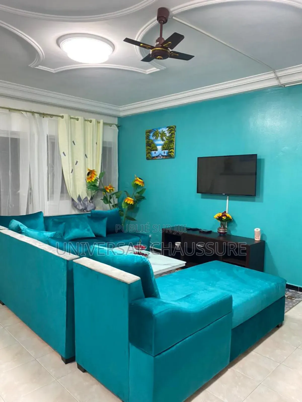 Furnished 2chbre Chambre et salon dans Résidence Ds3, Cocody à Louer