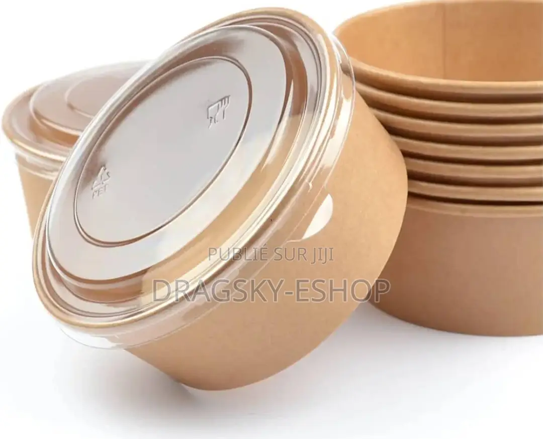 *Bols Ronds Avec Couvercles 750ml Et 1000ml*