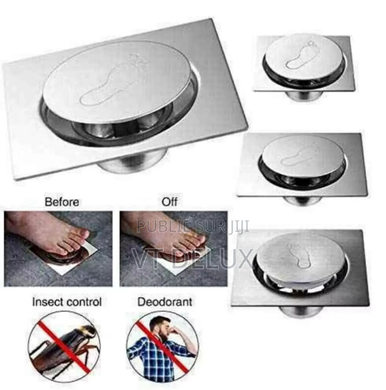Siphon Poussoir De Douche