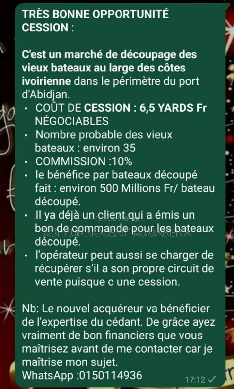 Marché De Café Cacao Cherche Financement