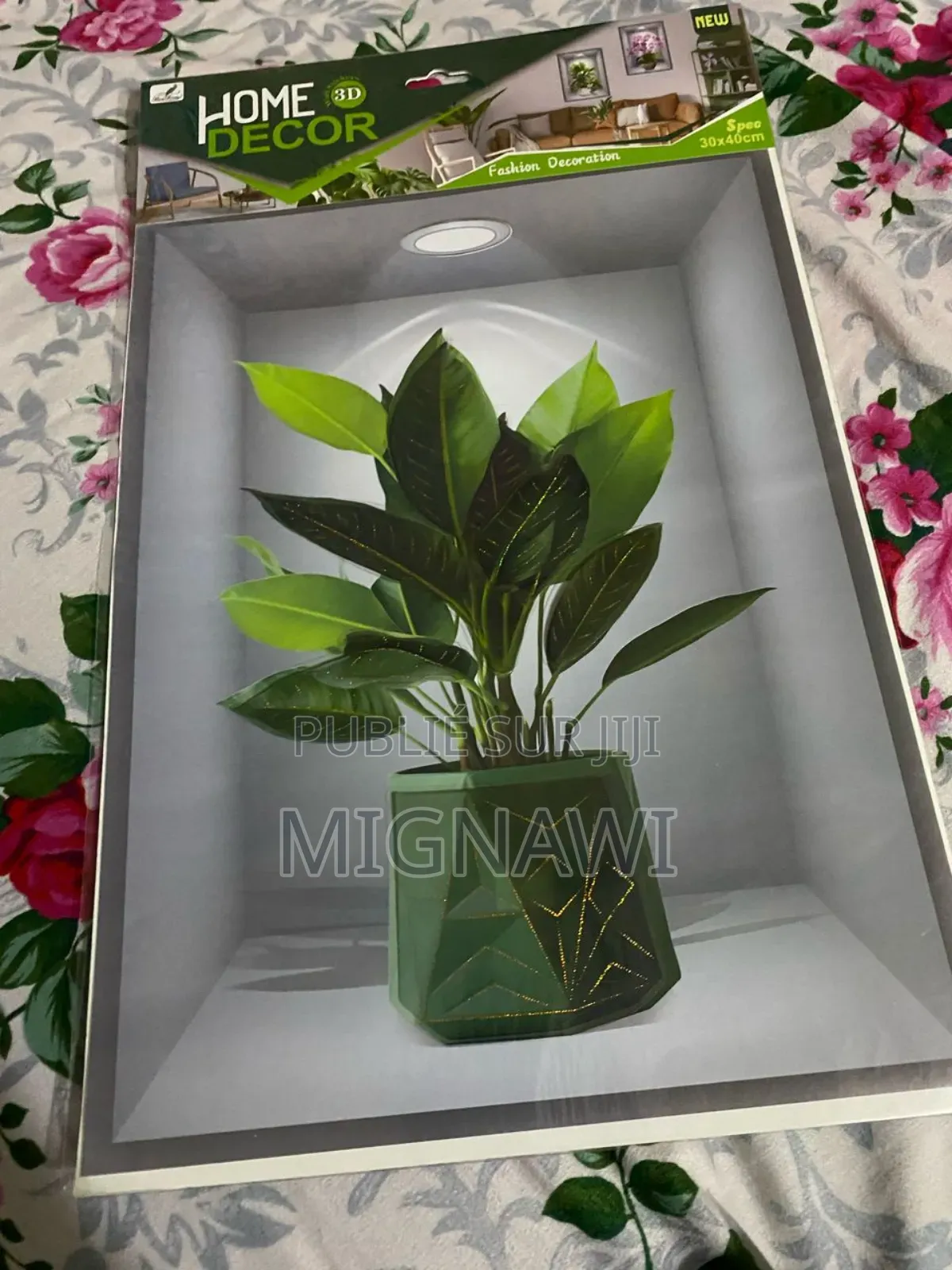 Autocollant Fleur Mural 3d