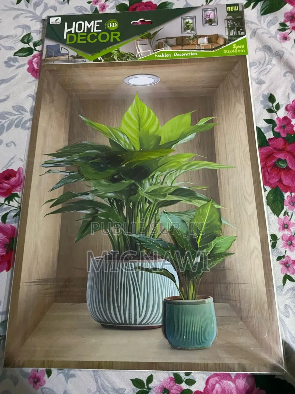 Autocollant Fleur Mural 3d