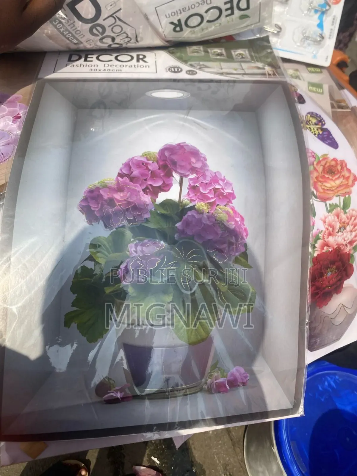 Autocollant Fleur Mural 3d