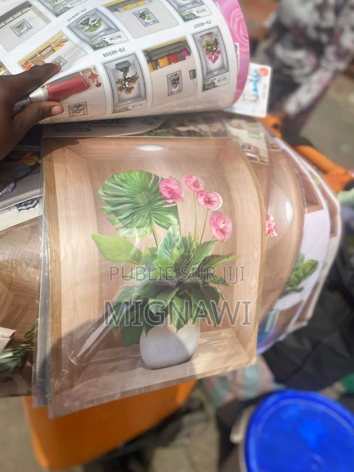 Autocollant Fleur Mural 3d