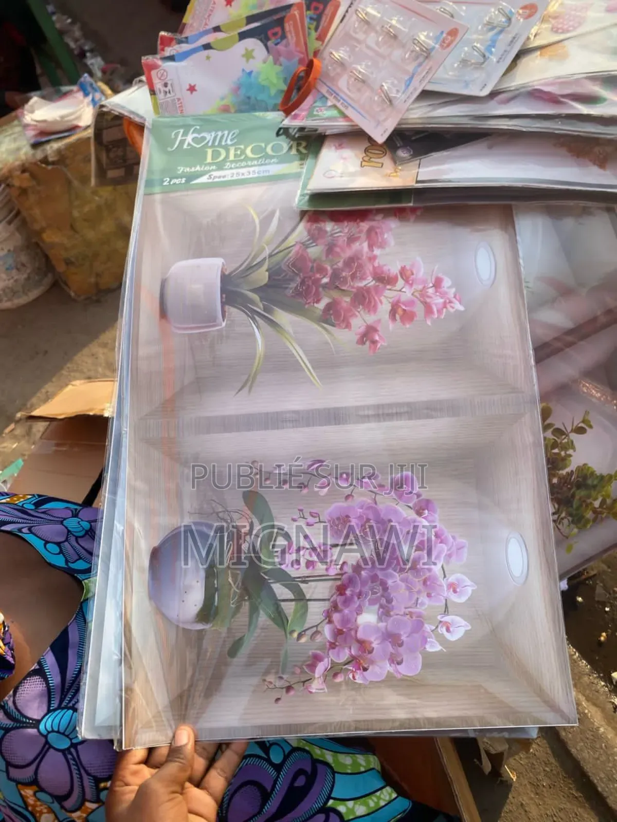 Autocollant Fleur Mural 3d