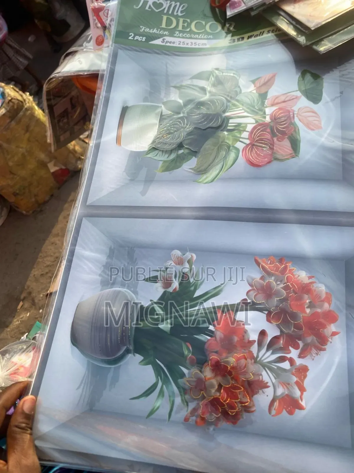 Autocollant Fleur Mural 3d