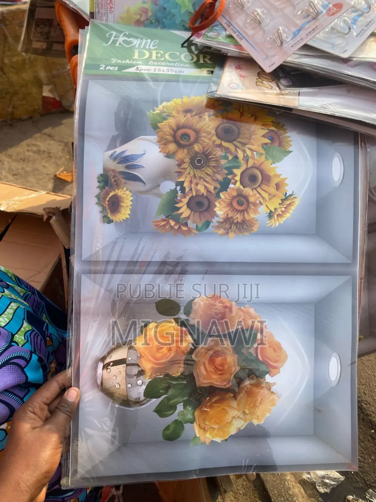 Autocollant Fleur Mural 3d