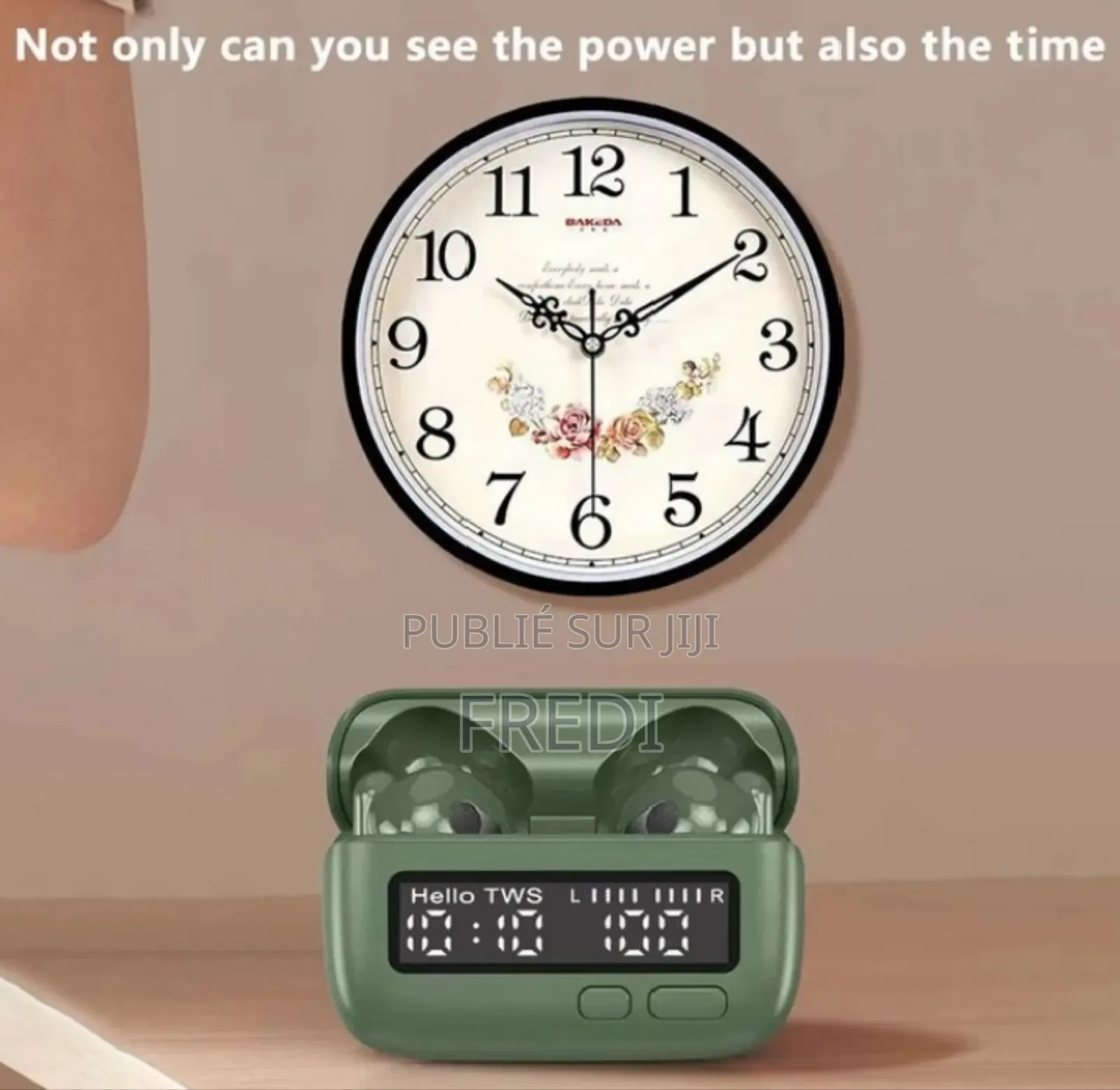 Casque Stéréo Bluetooth Sans Fil Avec Affichage De l'Horloge