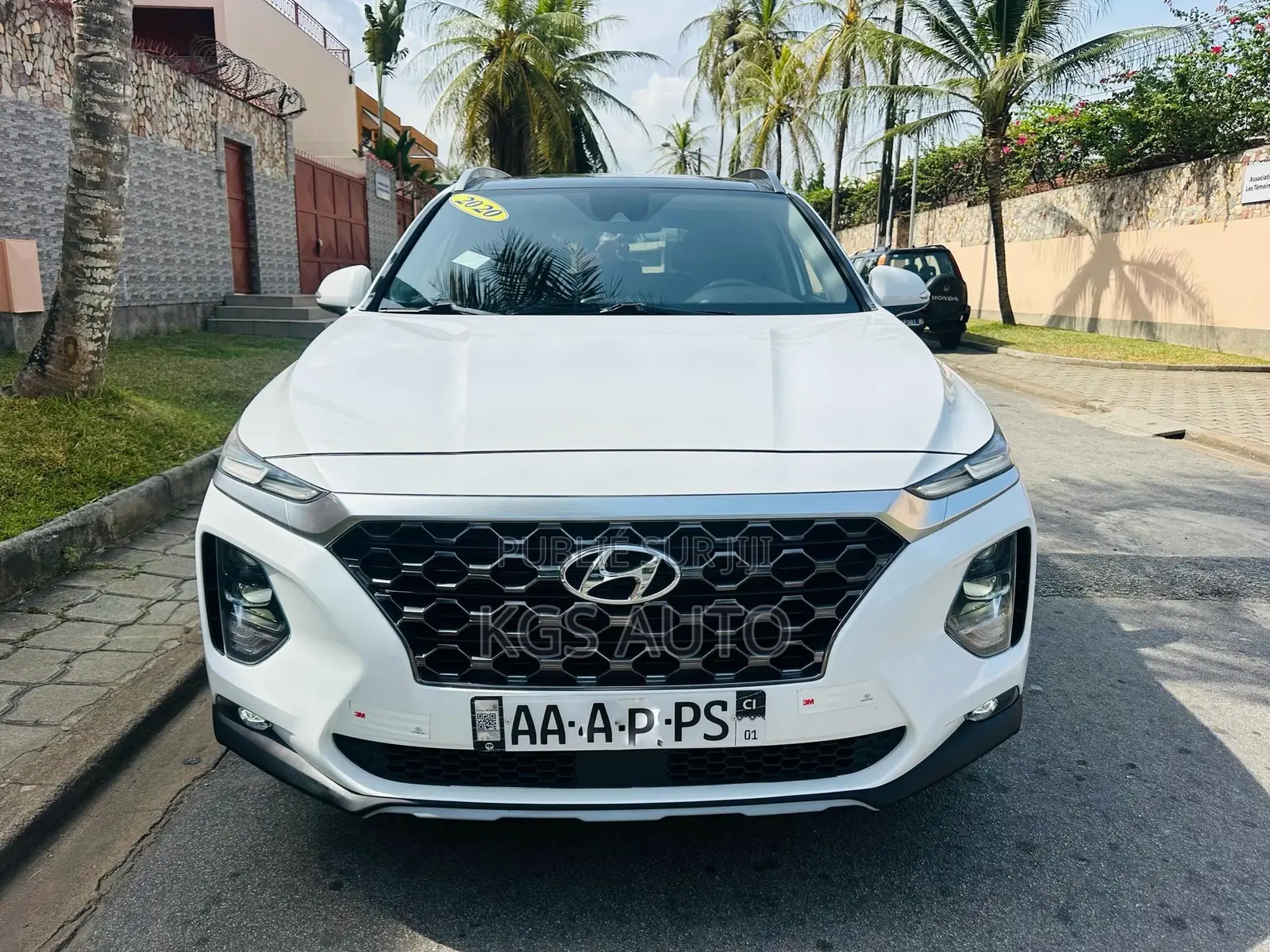 Hyundai Santa Fe Limited 2.0T AWD 2020 Blanc cassé