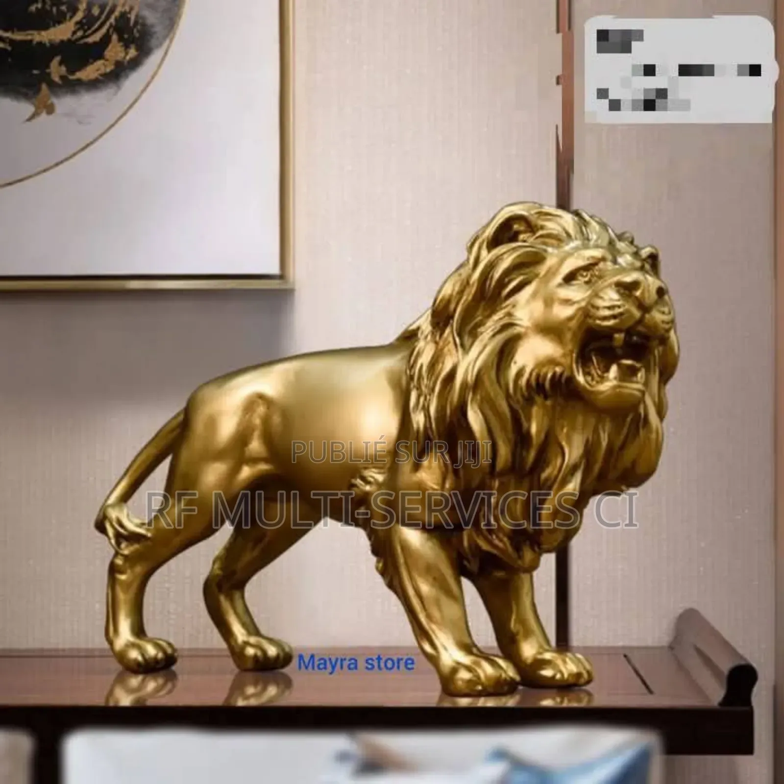 Figurine en Forme De Lion 