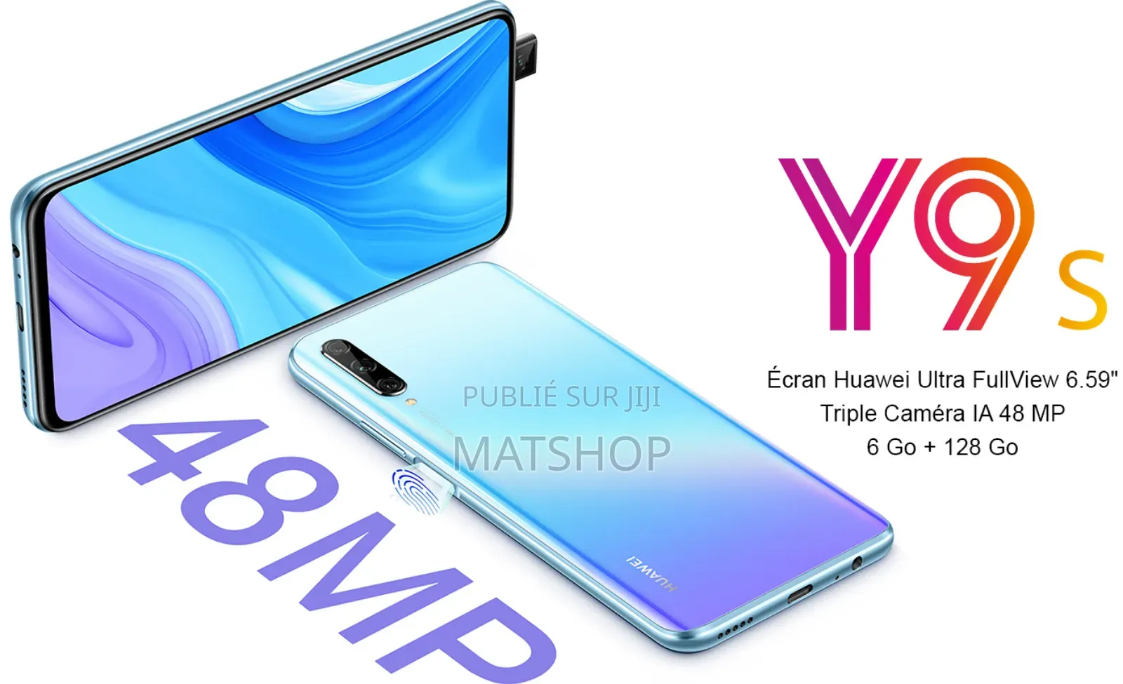 New Huawei Y9s 128 GB Bleu