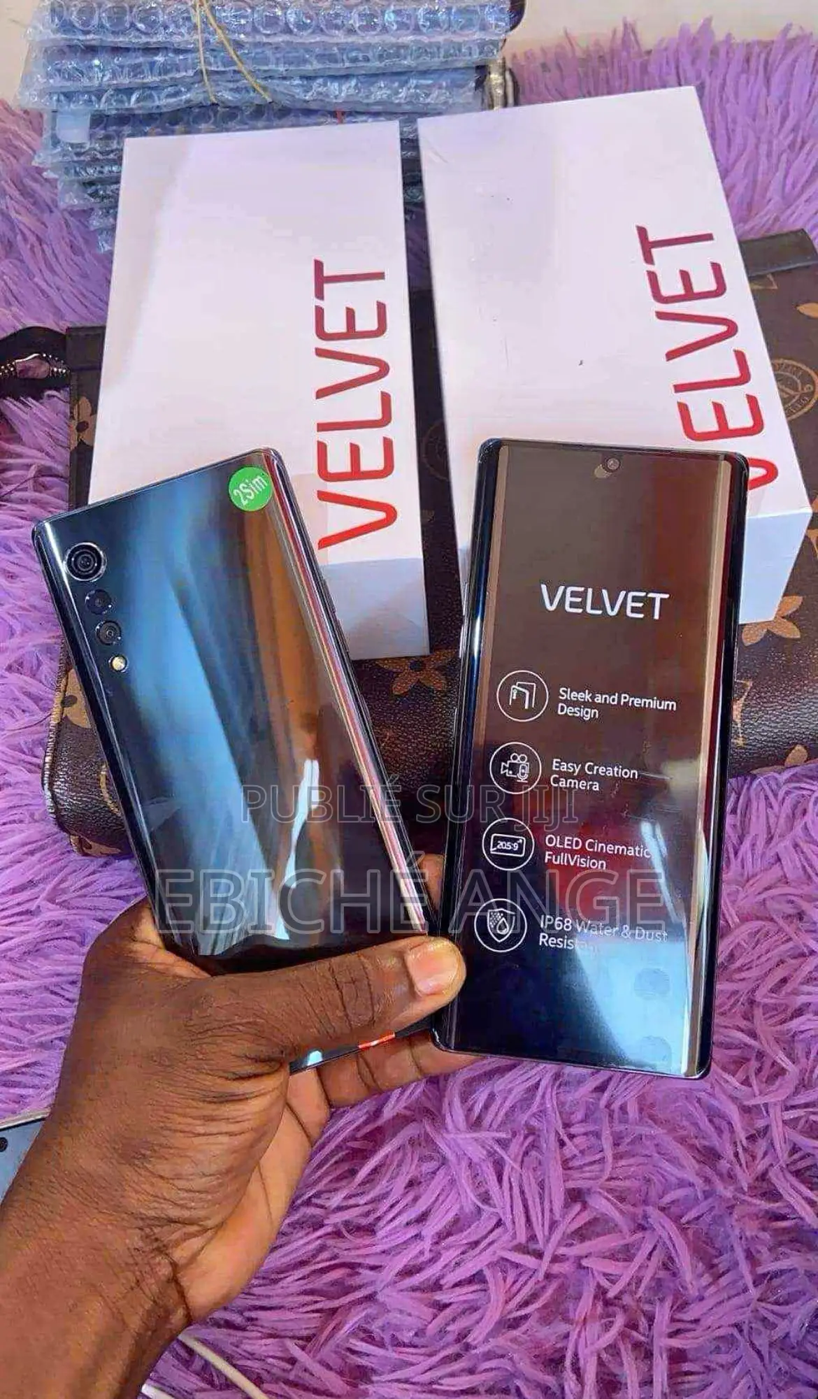 New LG Velvet 5G 128 GB Bleu