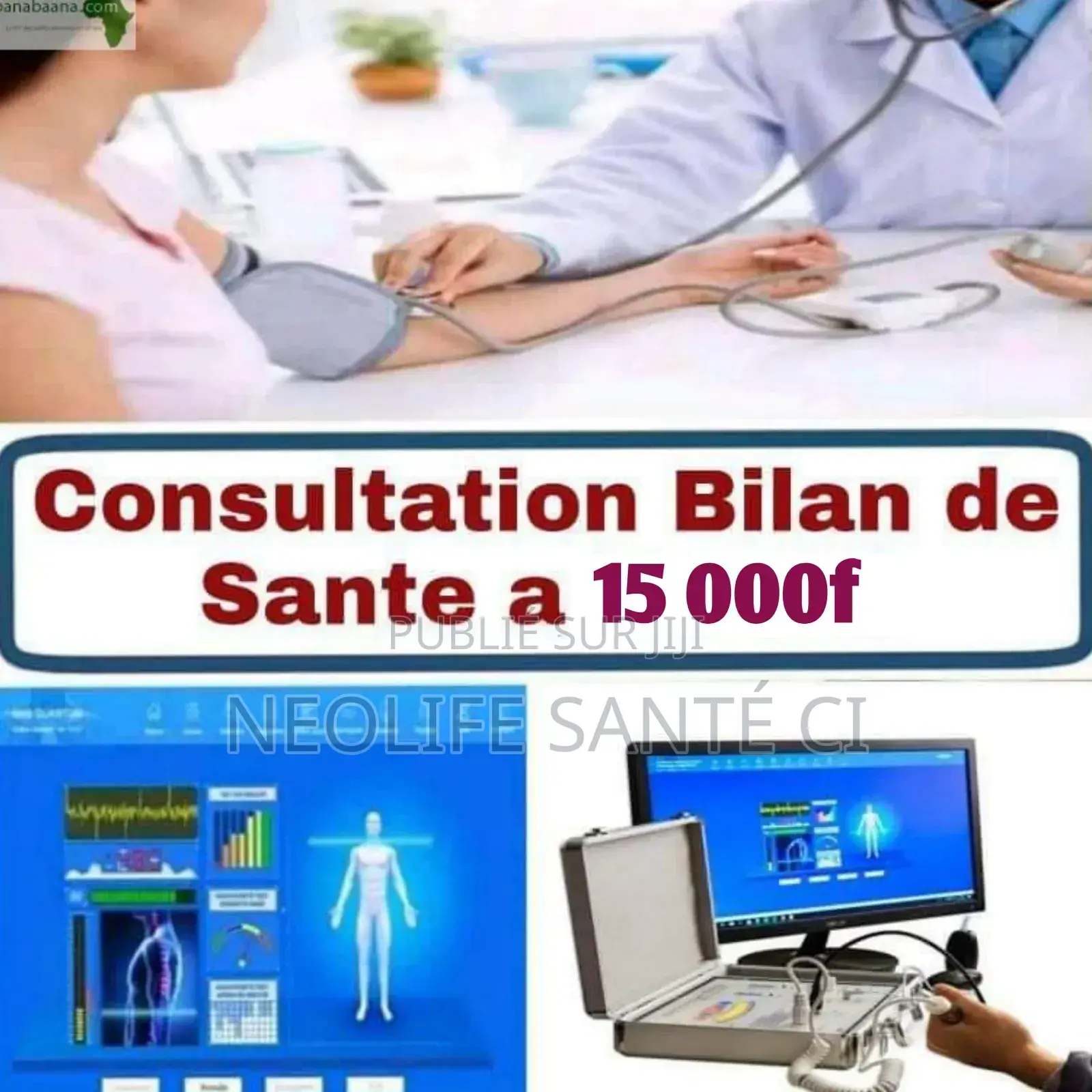 Bilan De Santé (Tous Le Corps À 15 000f)