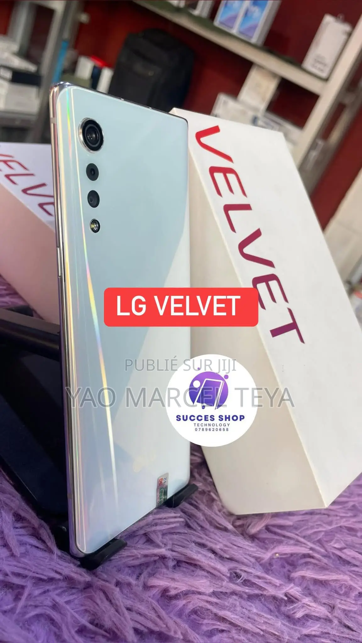 New LG Velvet 5G 128 GB Blanc