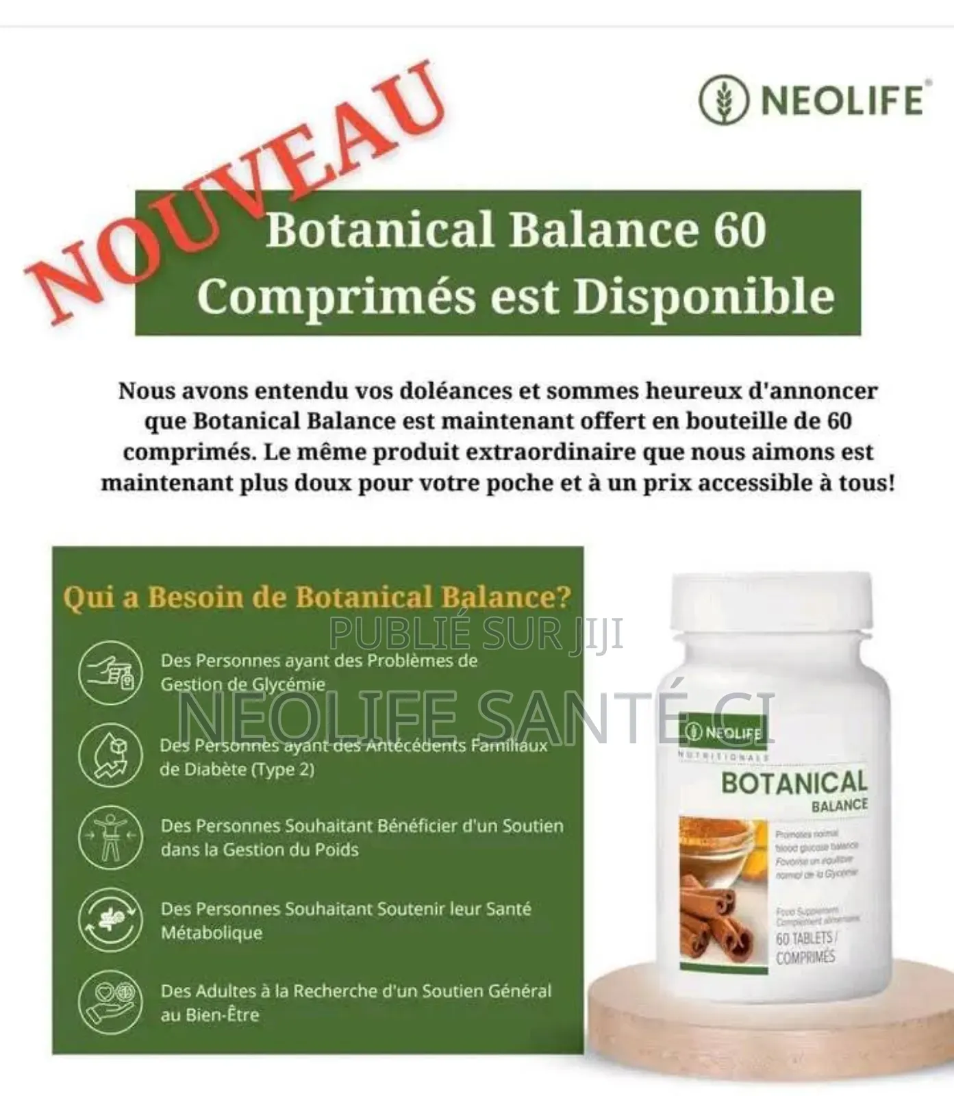 Botanical Balance ( Produit Pour Diabète, Etc )