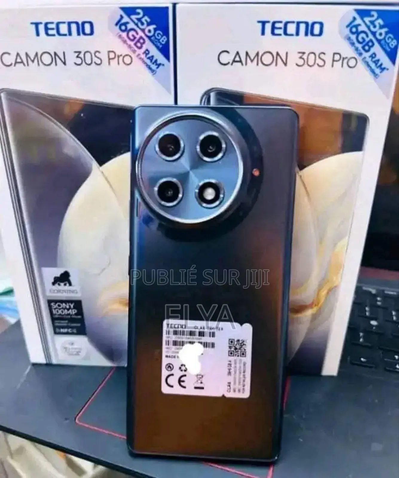 New Tecno Camon 30S Pro 256 GB Noir
