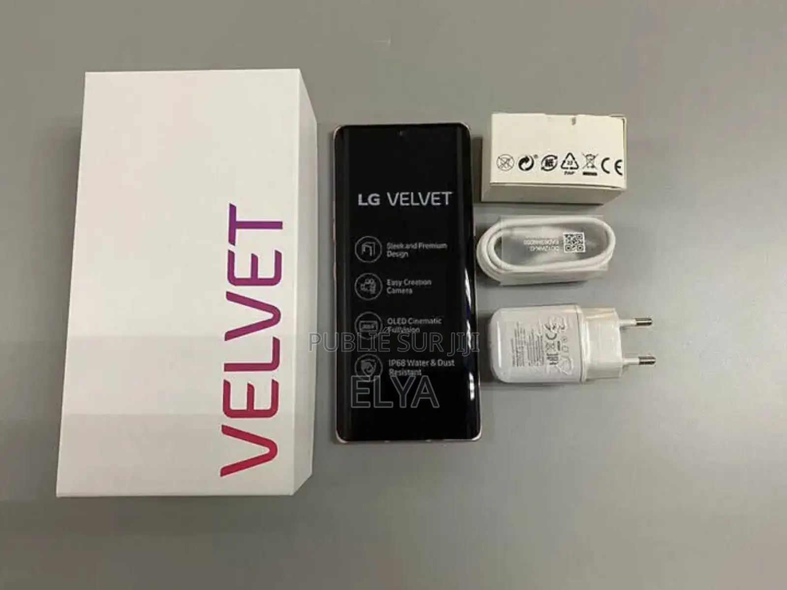 New LG Velvet 5G 128 GB Noir