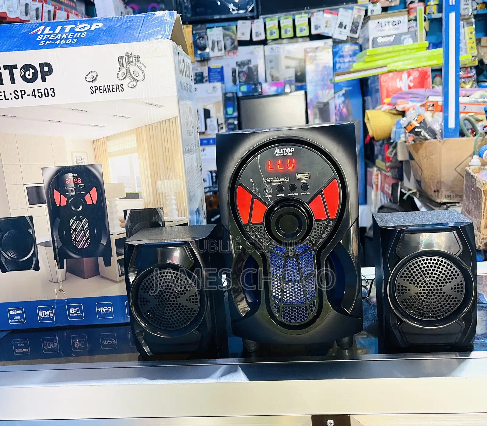 Mini-Chaîne Hi-Fi Haut-Parleur- Bluetooth - Mp3 - Radio Fm