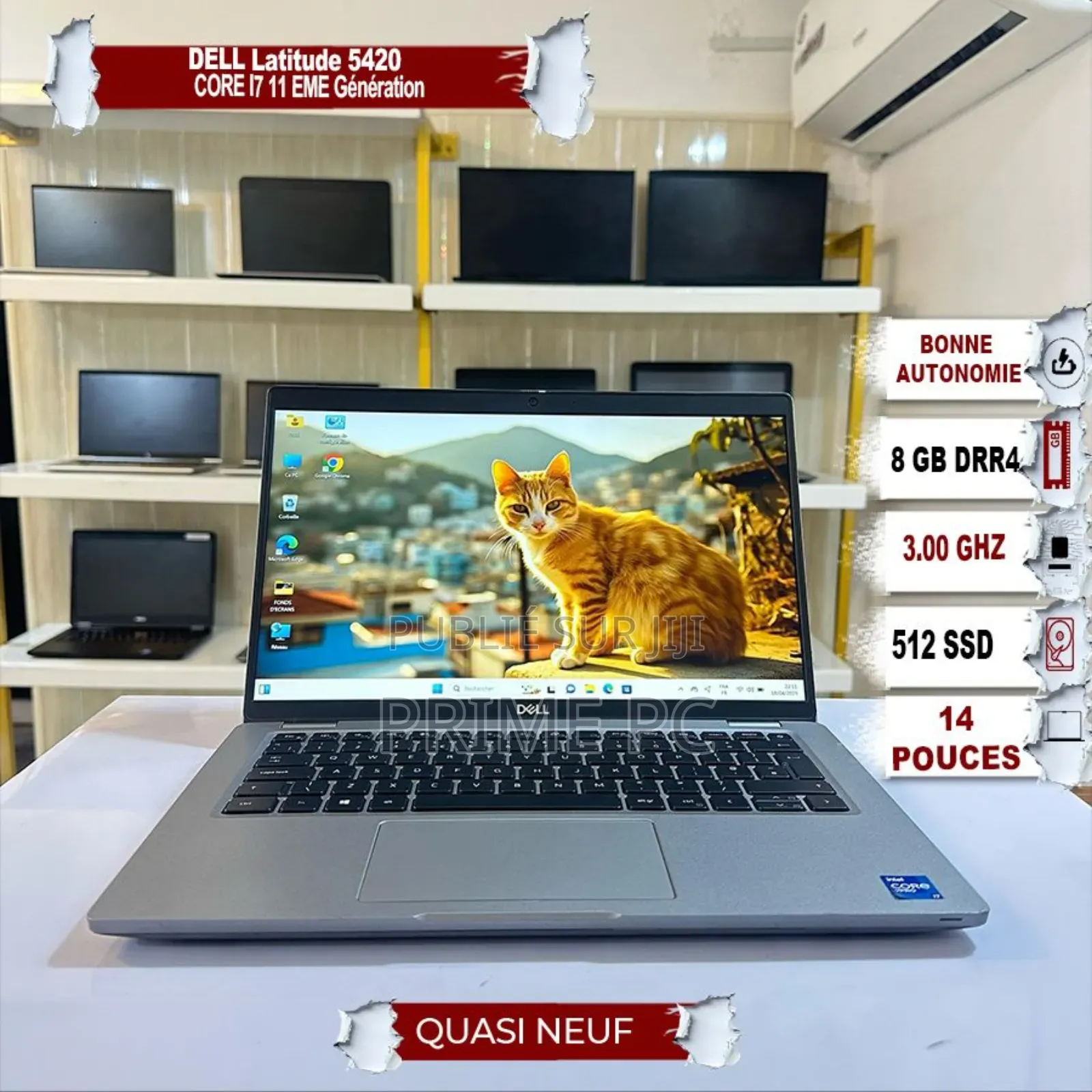 New Ordinateur Portable Dell Latitude 5420 8GB Intel Core I7 HDD 500GB