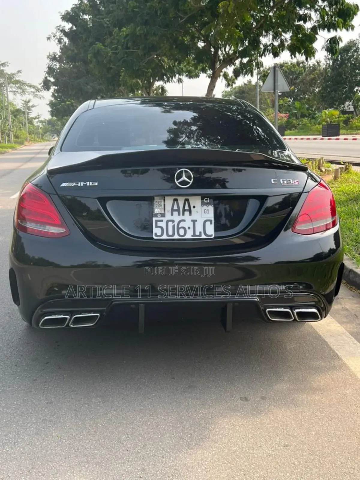 Mercedes-Benz C63 Base RWD Cabriolet (4.0L V8 7A) 2018 Noir