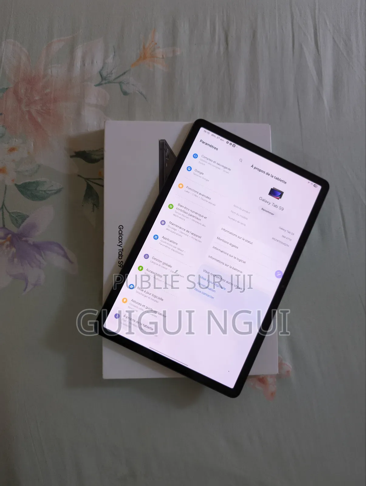 New Samsung Galaxy Tab S9 128 GB Noir