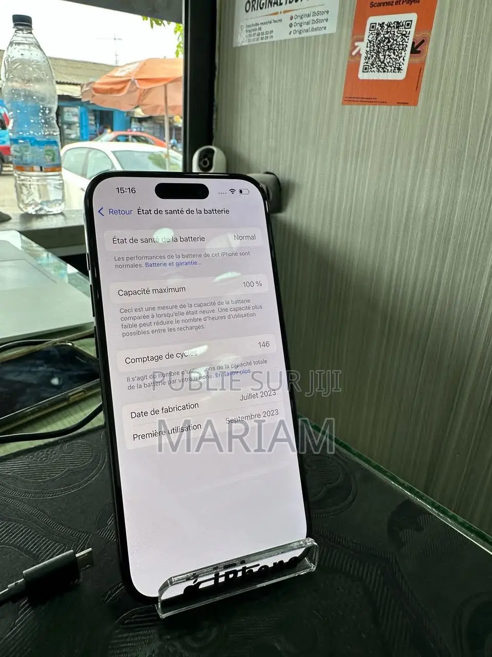 New Apple iPhone 15 Pro 128 GB Bleu